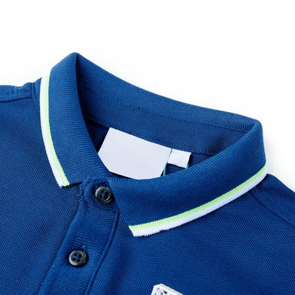 Børnepoloshirt, mørkeblå, 104