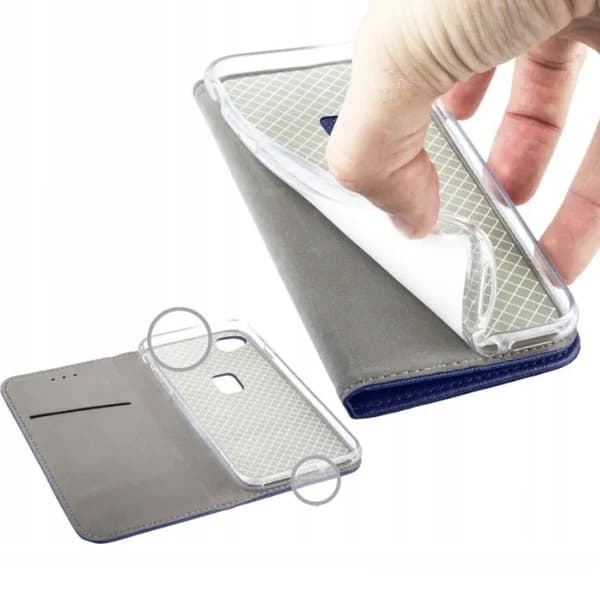 Etui til HUAWEI P10 LITE LUKKET SMART MAGNETETUIL SORT+GLAS