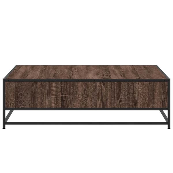 vidaXL sofabord brunt egetræ 100x100x30 cm