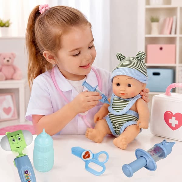 Mini docka liten baby docka baby present flicka leksak