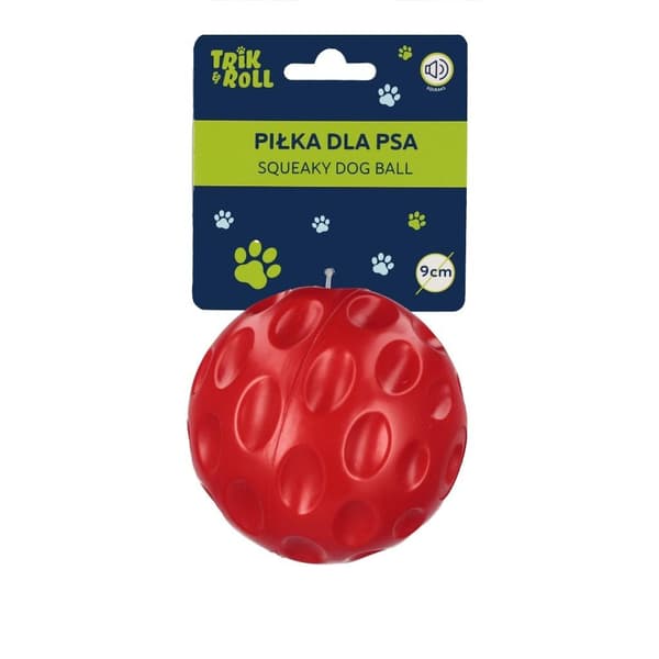 Koiran Äänipallo 9,5 cm Punainen