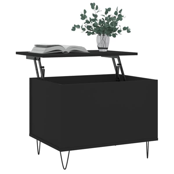 vidaXL sofabord, sort, 60x44,5x45 cm, træbaseret materiale