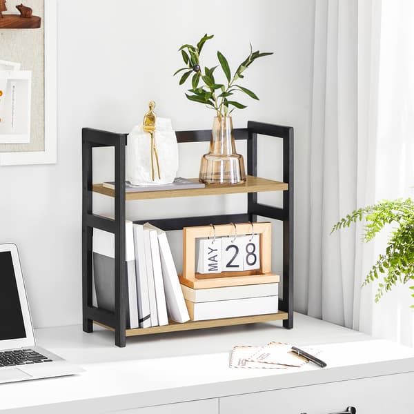 Loft Artisan krydderirækkel i egetræ med to niveauer.