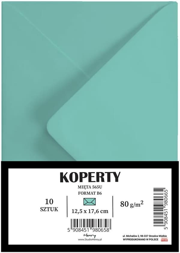 B6 mint kuverter 10 stk.