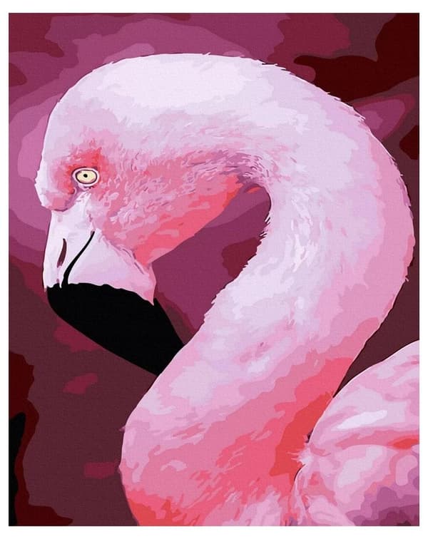 Maleri efter tal - Flamingo 40x50cm