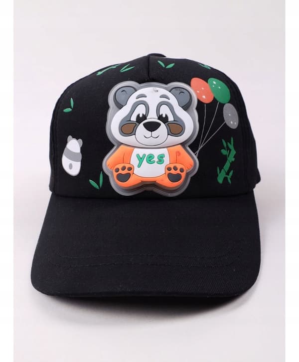 3D Panda Bear -lippis musta YO! 50/54 Ł031U