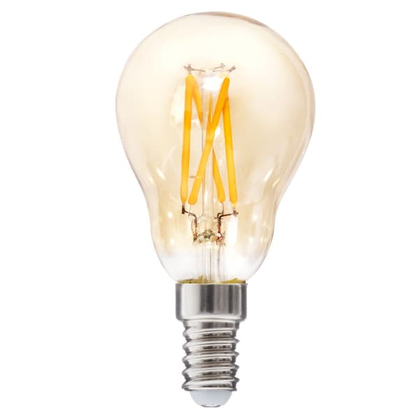Ravfarvet, lige LED-pære 4,2 W