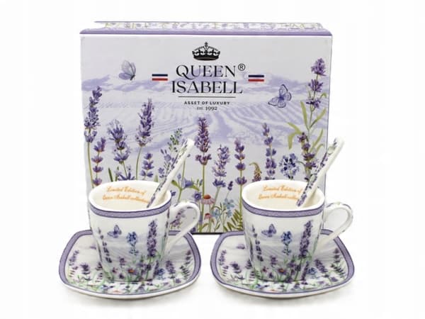 Espressokoppar 2 x 80ml i presentask, Lavender-kollektionen