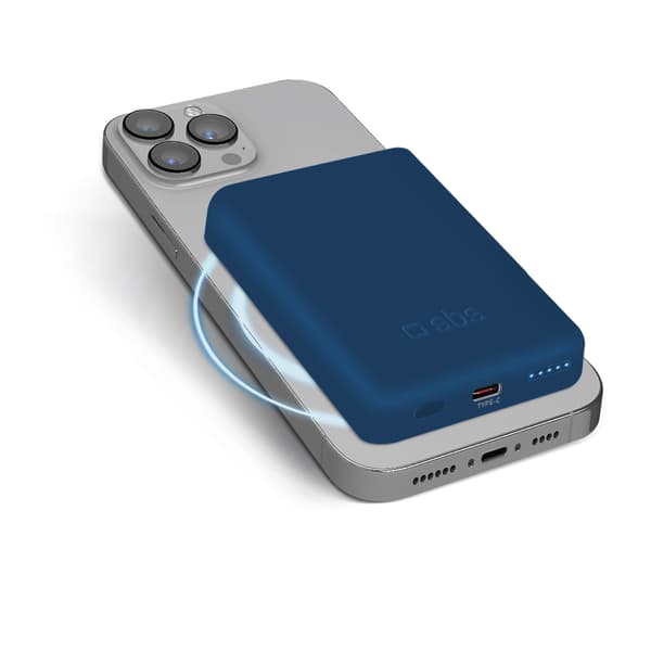 5000 mAh MagSafe Powerbank - Blå