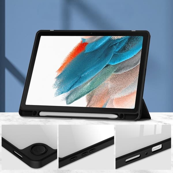 Etui til Samsung Galaxy Tab A9+, Smartcase Hybrid, med stylusholder, sort