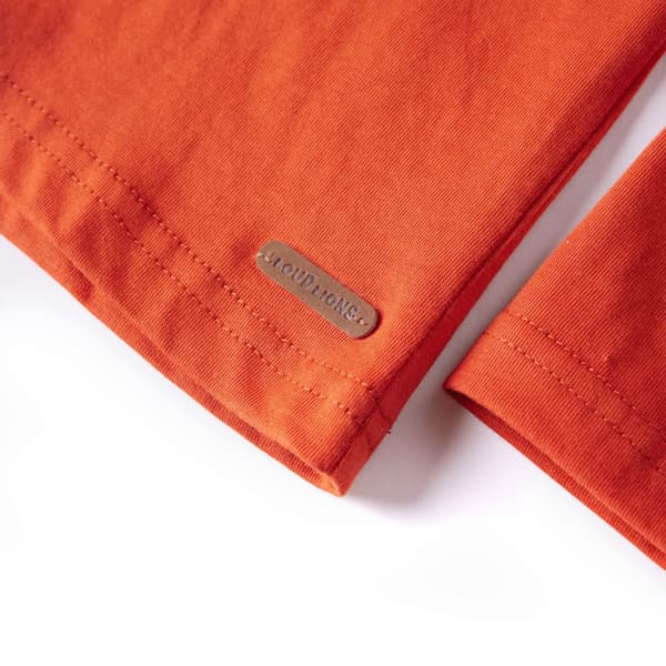 Barn långärmad T-shirt, orange, 104