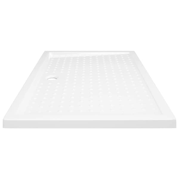 vidaXL Duschkar med knoppar vit 80x120x4 cm ABS
