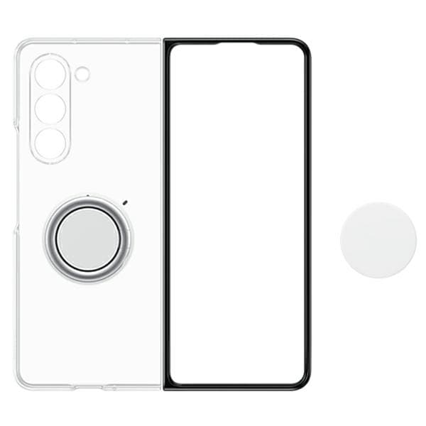 Samsung Clear Gadget -kotelo Galaxy Z Fold5:lle, läpinäkyvä
