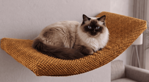 Arc Metal Kattehylde 60cm Sennep