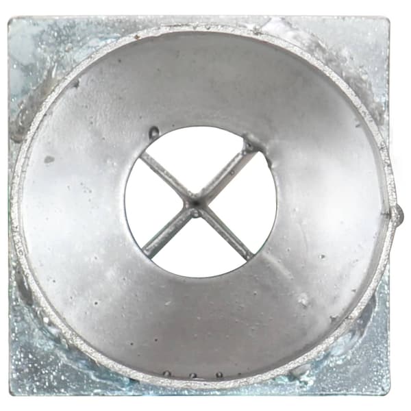 vidaXL Markpinnar, 2 st, Silver, 8x61 cm, Galvaniserat stål
