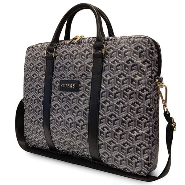Guess GCube Stripes Laptoptaske op til 16", Sort