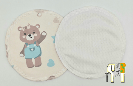 NappiMe Coolmax Mint Bears ammeindlæg i PUL