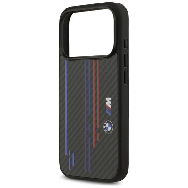 BMW M Kevlar-linjer og logo MagSafe-cover til iPhone 17 Pro, sort