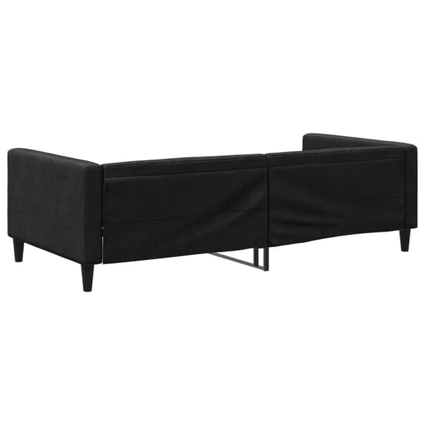 vidaXL sovesofa sort 100x200 cm stofbetræk