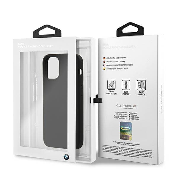 BMW Silikone Signature Logo Etui til iPhone 12 mini, Sort