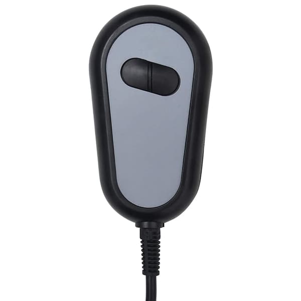 vidaXL elektrisk massagestol, mørkegrå, stof