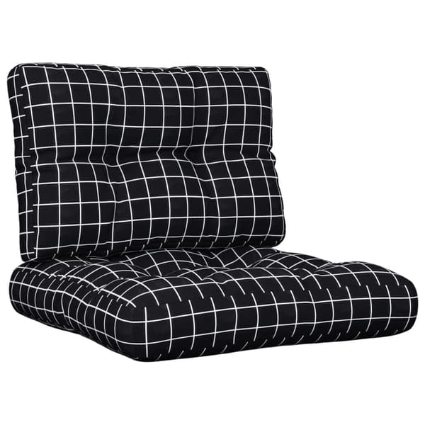 vidaXL pallehynder, 2 stk., sort ternet stof