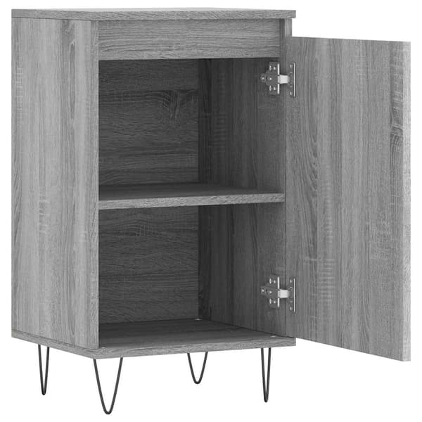 vidaXL kommode, grå Sonoma-eg, 40x35x70 cm, træbaseret materiale