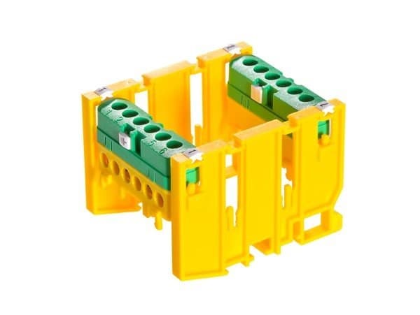 LPI-6 isolerende klemrække, gulgrøn