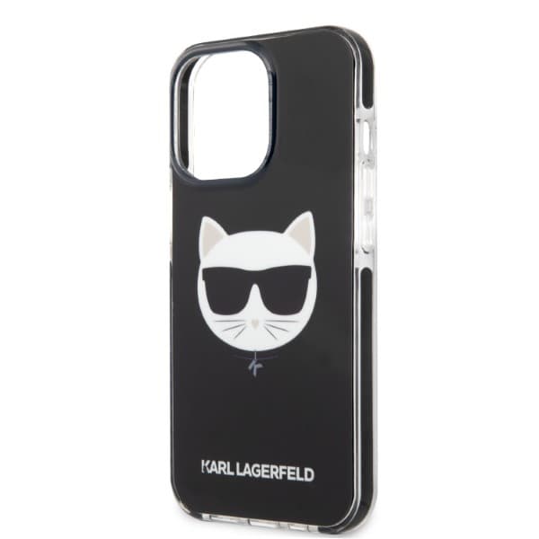 Karl Lagerfeld Choupette Head-etui til iPhone 13 Pro / 13, sort