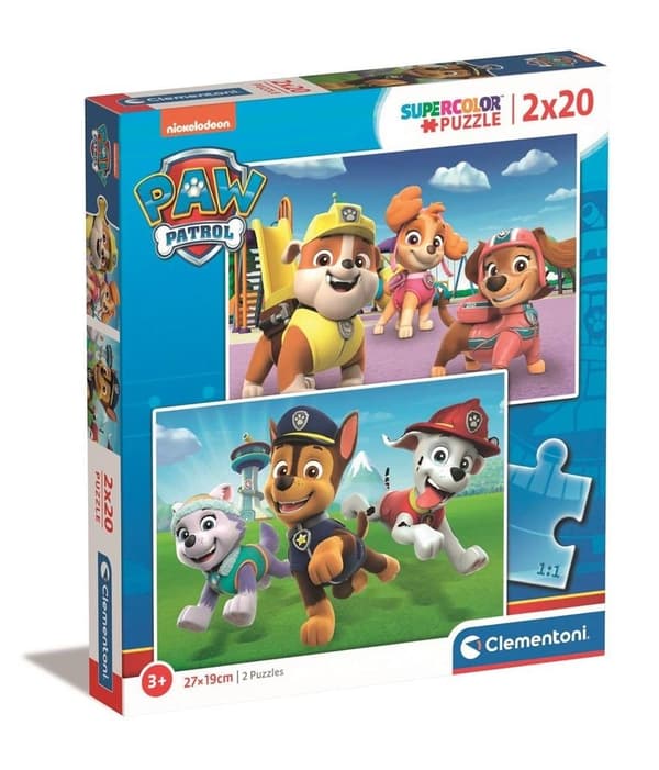 Pussel 2x20 Super Color Paw Patrol