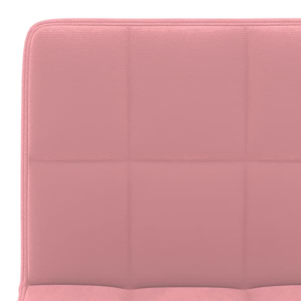 vidaXL Barstolar, set om 2, rosa, klädda i sammet