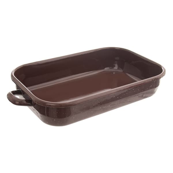 Rektangulär brun emaljerad stekpanna Brown Goose Baker 2,2 l