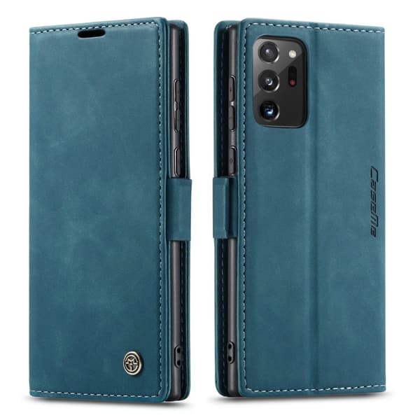 CASEME Etui til Samsung Galaxy Note 20 Ultra, Læderpung, Grøn