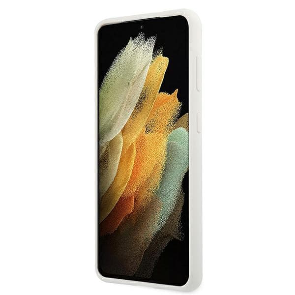 US Polo Silikone On Tone Etui til Galaxy S21+ Hvid