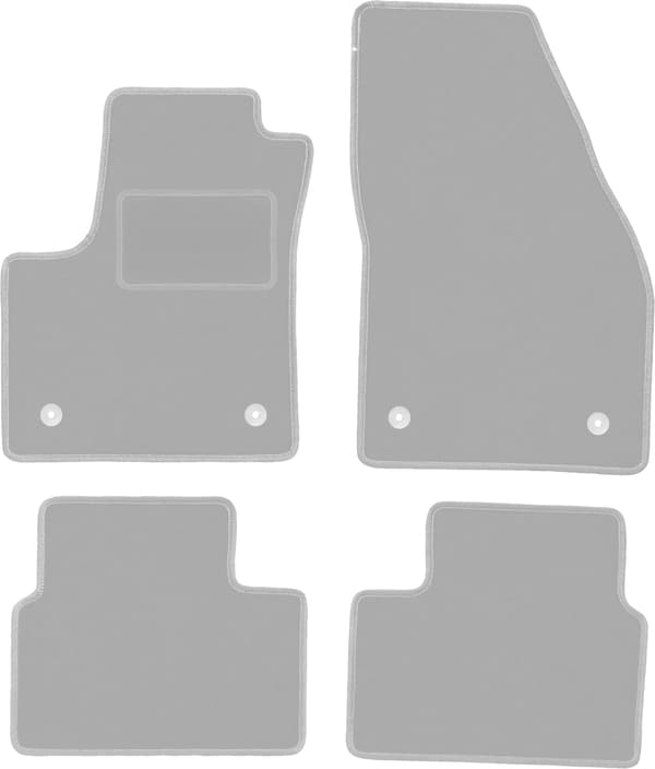 Grå bilmåtter til: Opel Meriva B minivan (2010-2017)