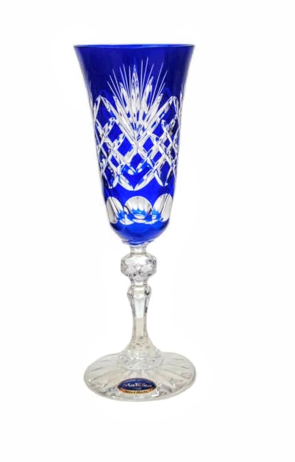 Koboltkrystal Champagneglas 150ml Ananas