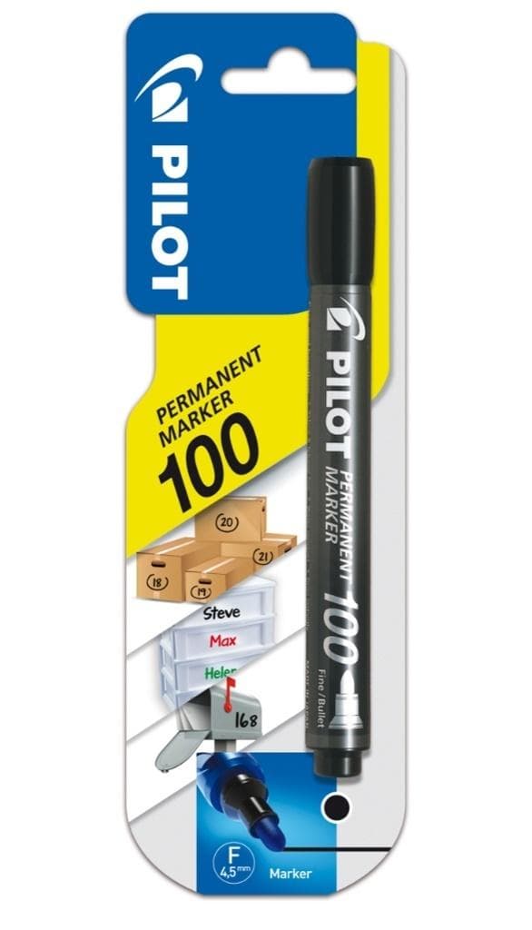 SCA-100 musta PILOT permanenttitussi