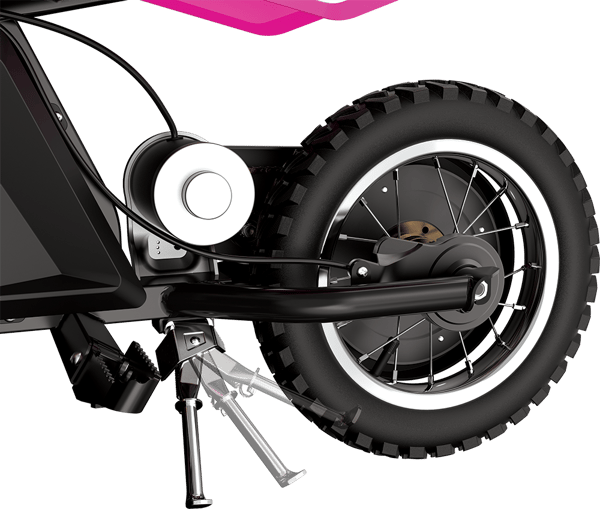 Razor MX125 Dirt Rocket elmotorcykel rosa - terräng för barn
