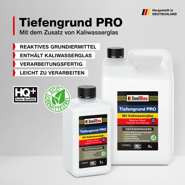 IsolBau Dybdegående Primer med Vandglas Tiefengrund PRO 5l