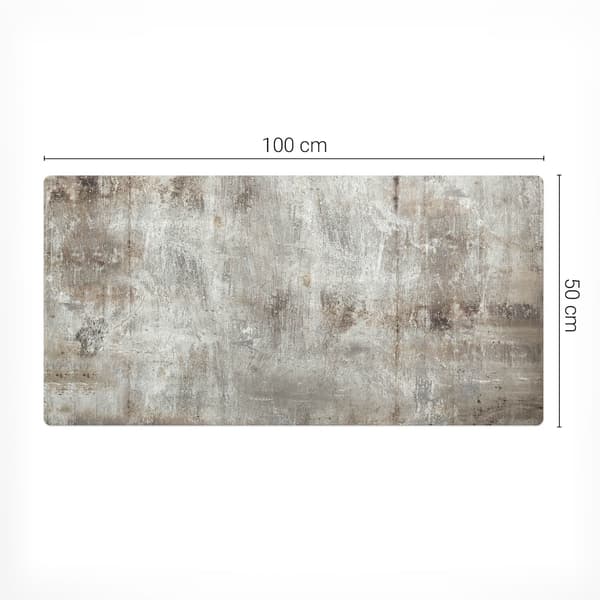 Modern skrivebordsmåtte til distancearbejde råt vægtekstur 100x50 cm