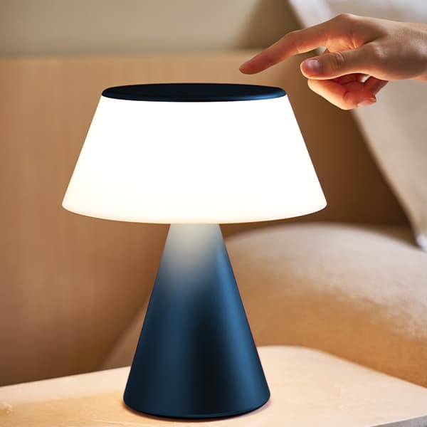 Lexon Luma XL LED-lampe, mørkeblå