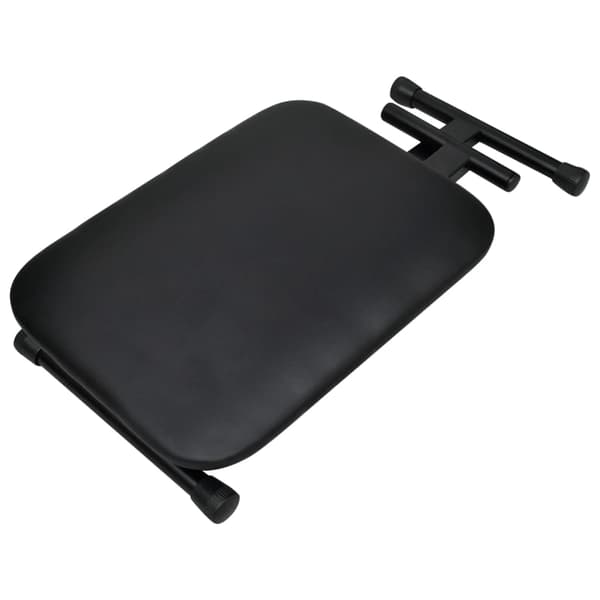 vidaXL dobbelt keyboardstativ med skammel, sort