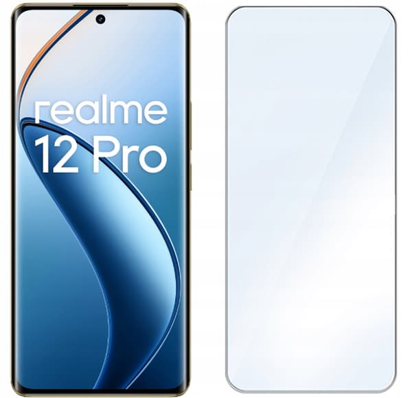 3x Härdat glas för Realme 12 Pro, 9H, set om 3