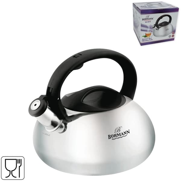 Rustfri stålkedel 9975 med fløjte 3,5l