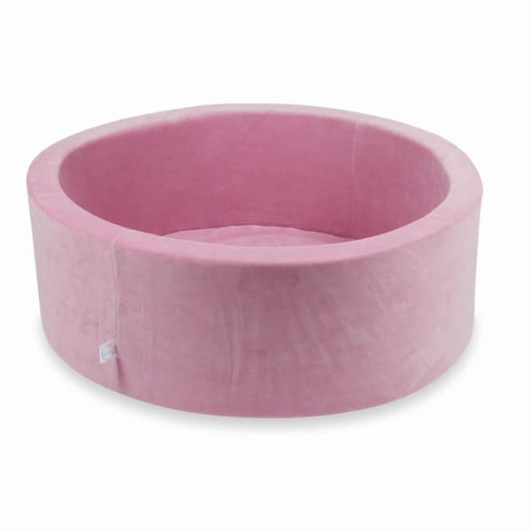 Torr pool 90x30cm sammet mjuk rosa utan bollar