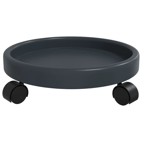 vidaXL Istutustelineet pyörillä, 2 kpl, harmaa, 34 cm, 35 kg