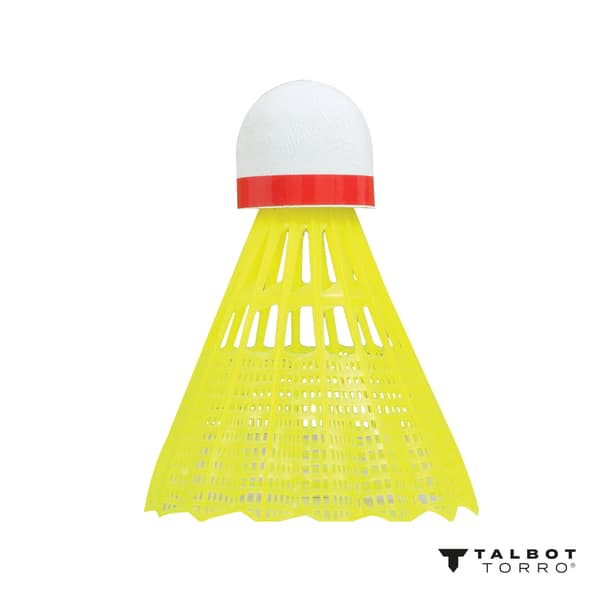 TALBOT TORRO Tech 350 Fast badminton shuttlecocks 3 st - gul