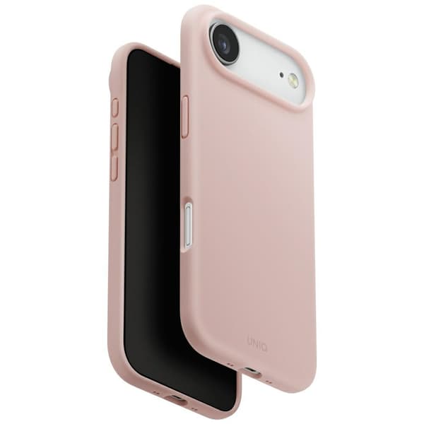 UNIQ Lino-etui til iPhone Air Magclick-opladning, lyserød