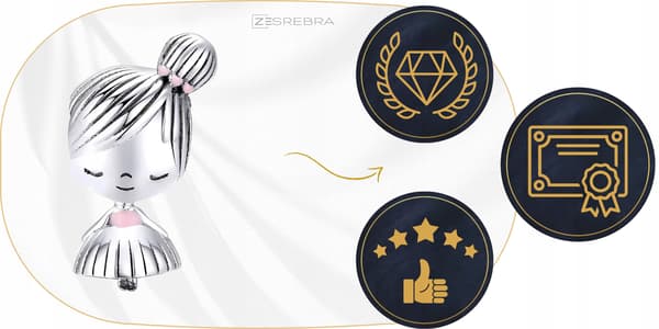 Berlocker silver pr 925 flicka kvinna hänge silverpärla pärlor
