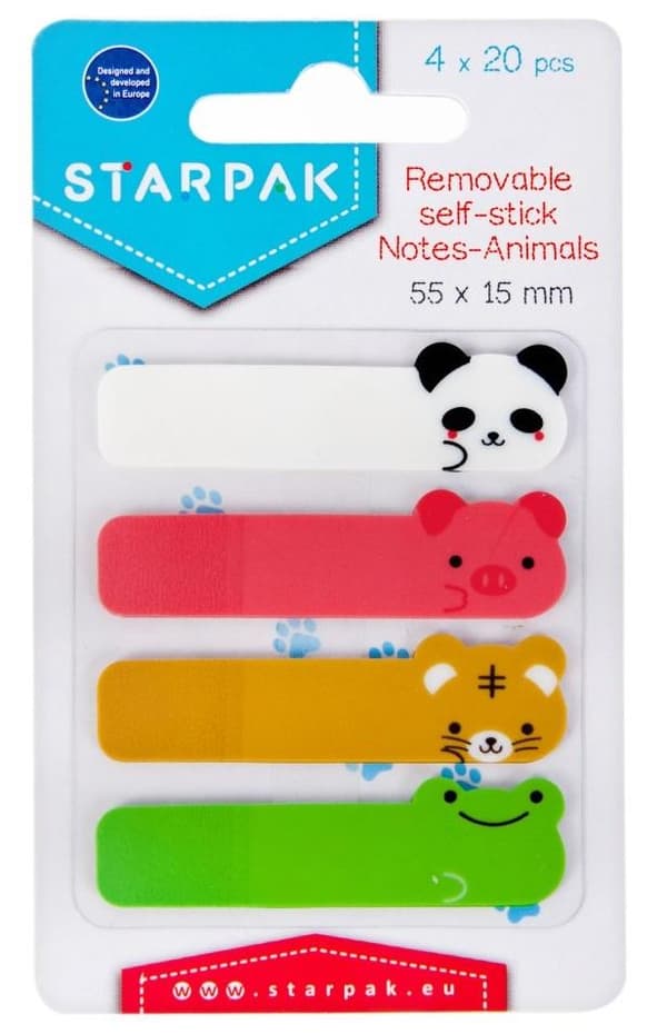 Indexflikar 55x15mm 4x20K djur